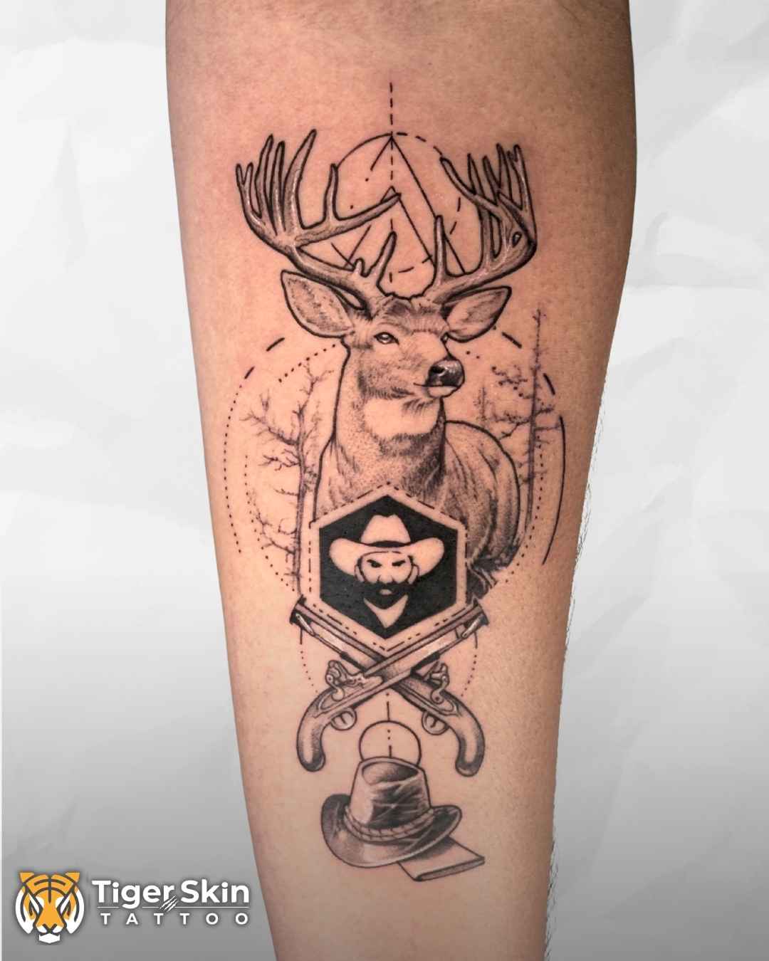 Black & Grey tattoo Thane by Tiger Skin