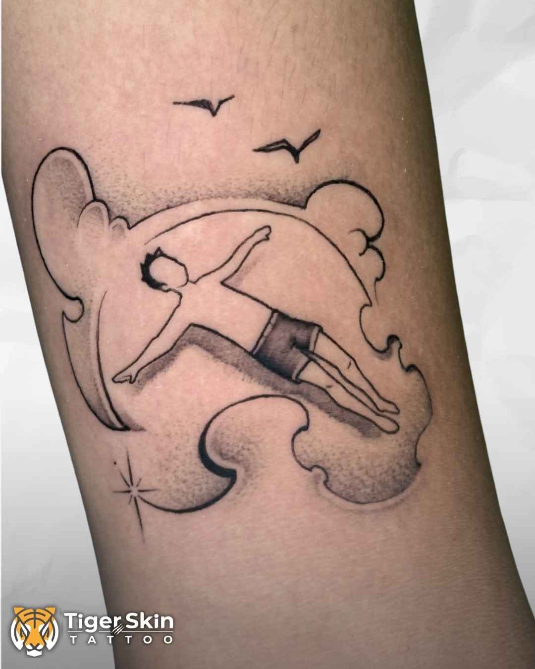 Fine Line tattoo Thane by Tiger Skin