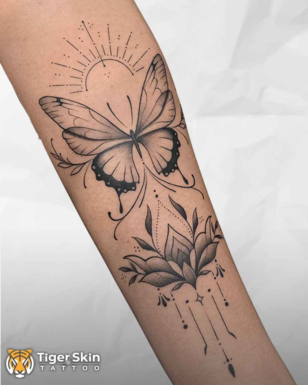 Fine Line tattoo Thane by Tiger Skin