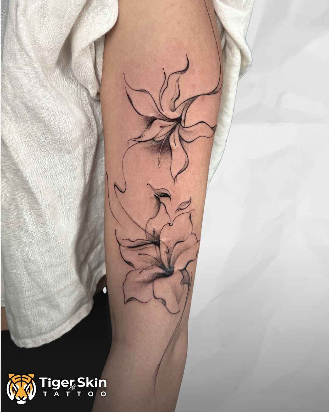 Fine Line tattoo Thane by Tiger Skin