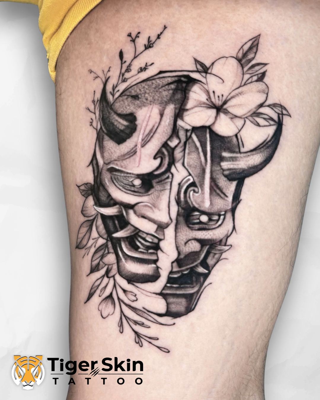 Black and Grey tattoo in Thane by Tiger Skin