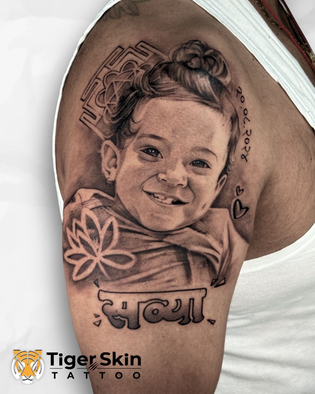 Realism tattoo in Thane by Tiger Skin